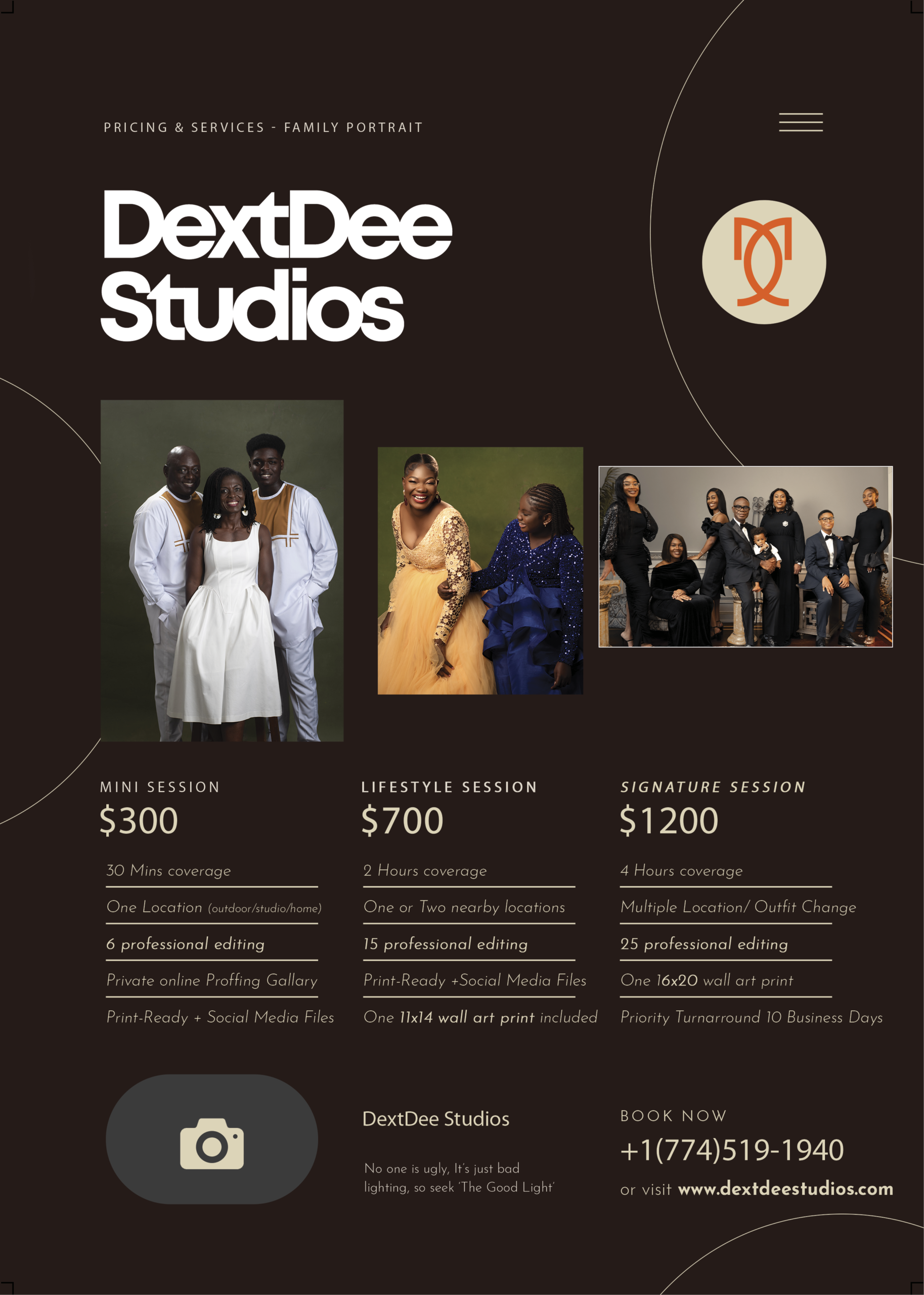 Family Portrait Pricing